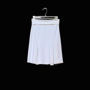 Vintage Retro Sporty Midi Skirt Fit Flare Skater Athleisure Athletic Small